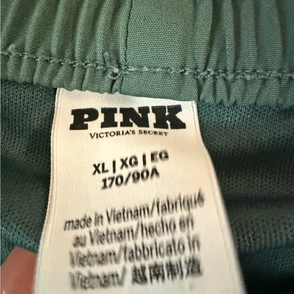 2 PINK Victoria's Secret Dark Blue &‎ Green Athletic Shorts Size XL - Image 9