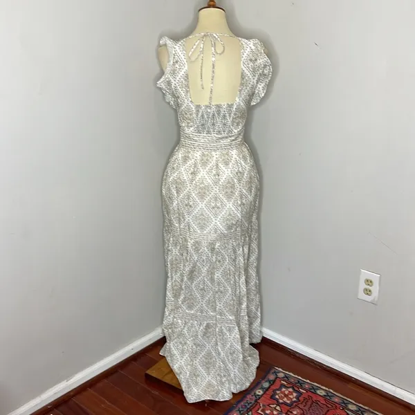 NWT‎ Intermix Orien Silk-Blend Tiered Maxi Dress - Image 6
