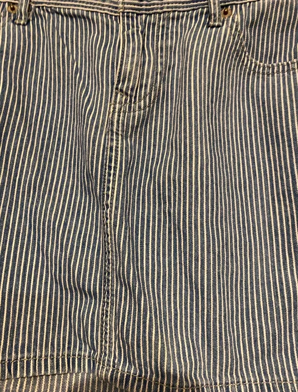 Old Navy Denim Striped Mini Skirt - Image 2