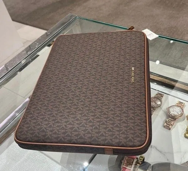 Brown Signature Laptop Case - Image 7
