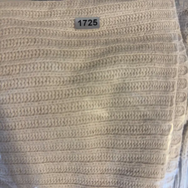 1725 | Aeropostale Ribbed Knit Cropped Boxy‎ Sweater Oatmeal Womens XL - Image 8