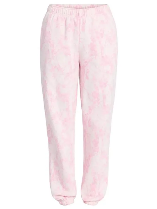 No Boundaries Jogger Sweatpants Light Pink Printed Camo S - Image 2