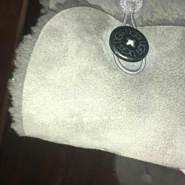 Uggs gray shearling lined buttoned tall winter boots - Image 4