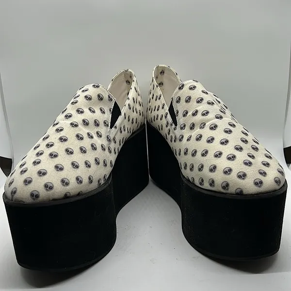 Omighty Cream Alien Platform Heels Shoes **Size 39/US Size 9** 👽👽 - Image 5