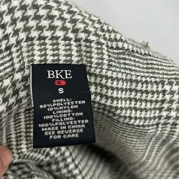 BKE gray sleeveless quilted day trip lined full zipper vest - Image 7