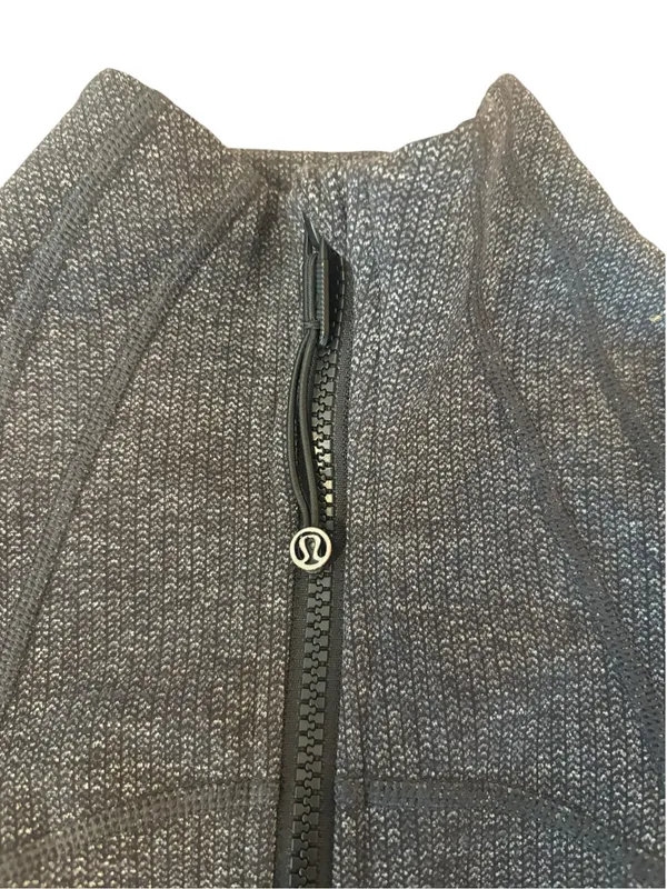 Lululemon Define Jacket Heathered Herringbone Gray Womens Size 4 - Image 5
