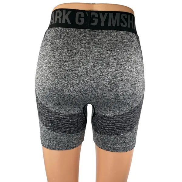 Gymshark Flex Women's Gray Gym Fitness Athletic Activewear Biker Shorts Size S - Image 3