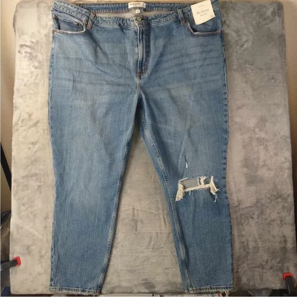 NWT Abercrombie and fitch curve love the skinny high rise‎ jeans 34 - Image 12