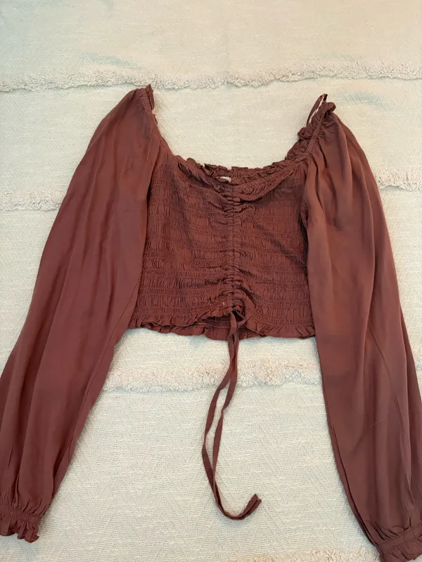 Japna Smocked Crop Top - Image 2
