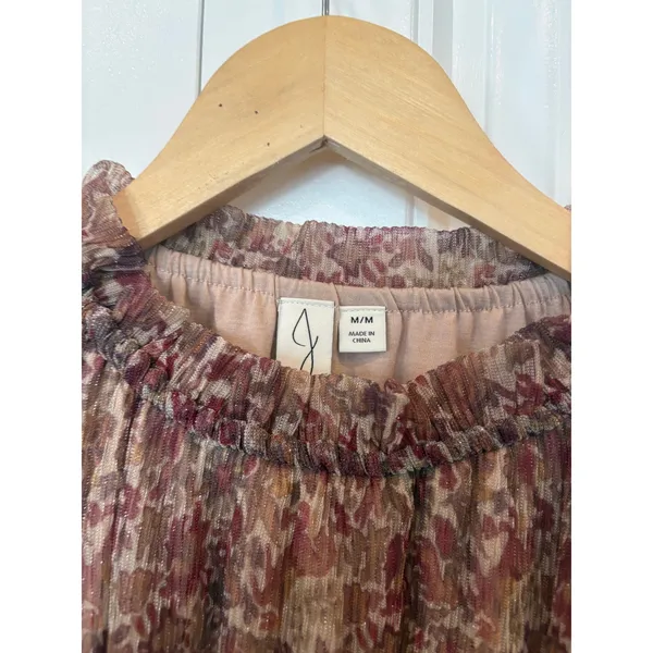 Joie Pink Floral‎ Blouse Size Medium - Image 5