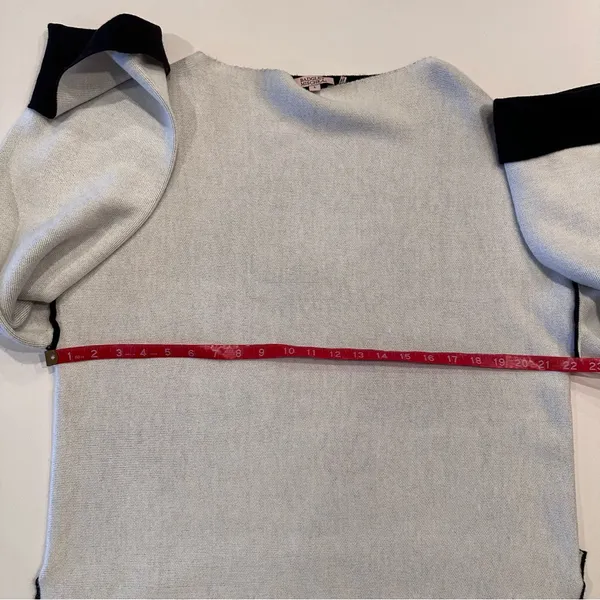 Badgley Mischka Double‎ Faced Sweater Knit Top Size Large - Image 8