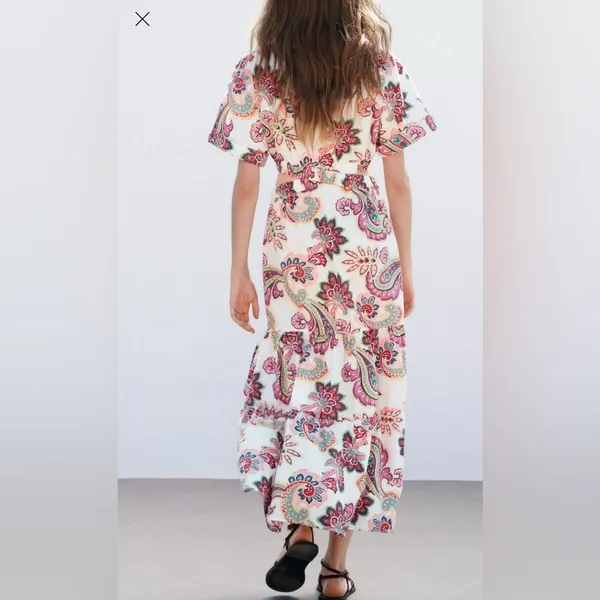 Zara cut out‎ poplin dress - Image 4