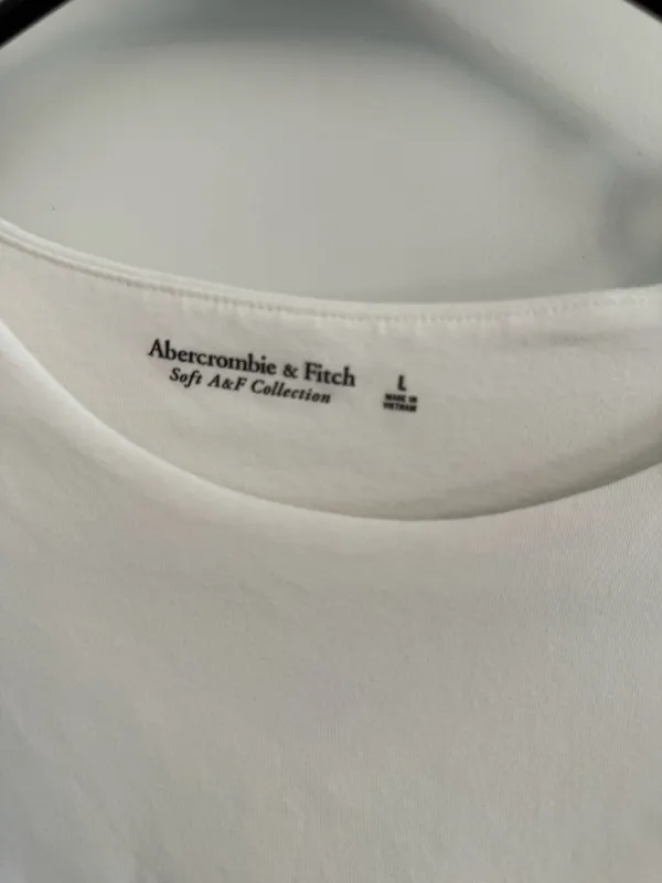 Abercrombie and Fitch White Long Sleeve Top - Image 5