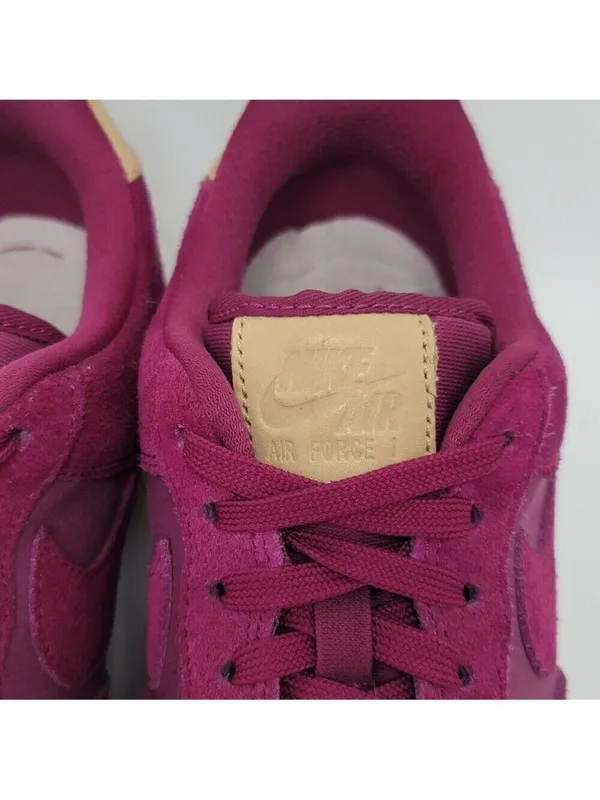 Womens Nike Air Force 1 True Berry Suede Athletic Sneakers Size 7.5 896185-602 - Image 7