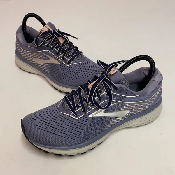 BROOKS GHOST 12‎ Grey Peach navy 9 US MEDIUM A12 - Image 2
