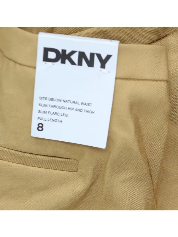 NWT DKNY High-Rise Side Pocket Sueded Canvas Pants UE5P8047 Whiskey Brown 8 - Image 11