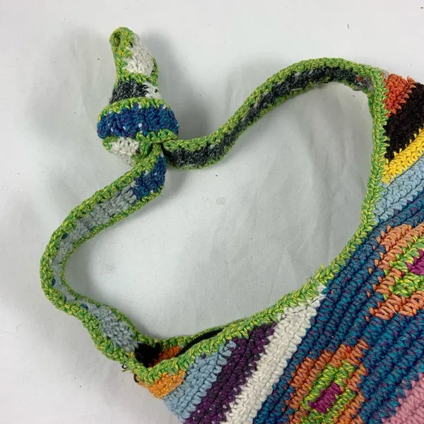 Hippie Tube Style Knitted hobo bag - Image 6