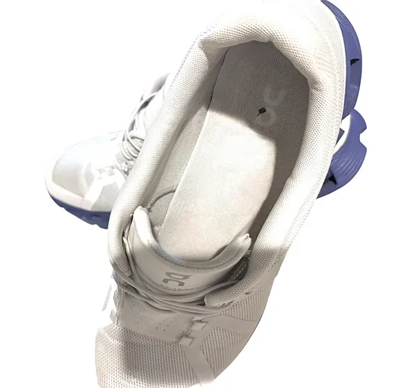 On Cloud 5 Men’s Running Sneakers Low Top Mesh Lace-Up Frost/Indigo 59-98535 - Image 7