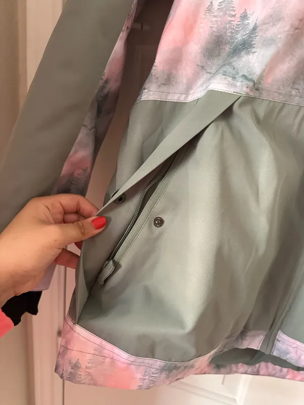 Roxy Presence Parka Jacket in Sea Pine Mystery Fog - Image 5