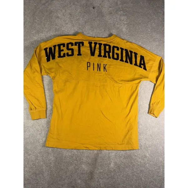 Victoria Secret Love Pink 5th & Ocean West Virginia Spirit Jersey Sequin EUC - Image 8