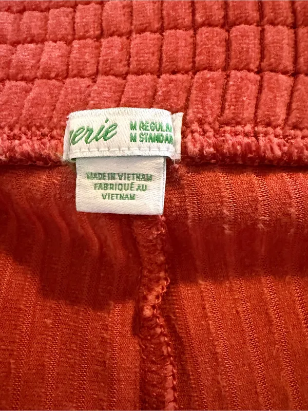 Aerie Ribbed Flare Pants Women’s M Burnt Orange Pull On Stretch - Image 7