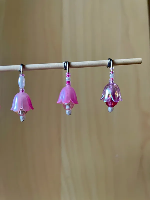 Pink Flower Charms - Image 3