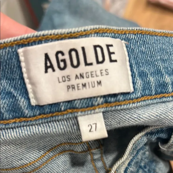 Agolde nico‎ jeans button fly High Rise Jeans with Stretch 27 - Image 4