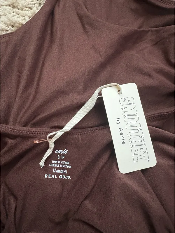 Aerie Smoothez Brown Longsleeve Bodysuit NWT - Image 4