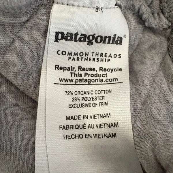 Patagonia Women's Pullover Organic Cotton Quilt Snap-T Grey Medium - Image 10