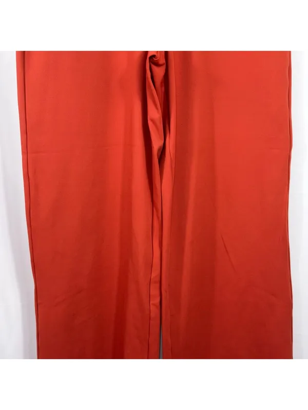 Halara Rust Button Front Wide Leg Pants - Image 3