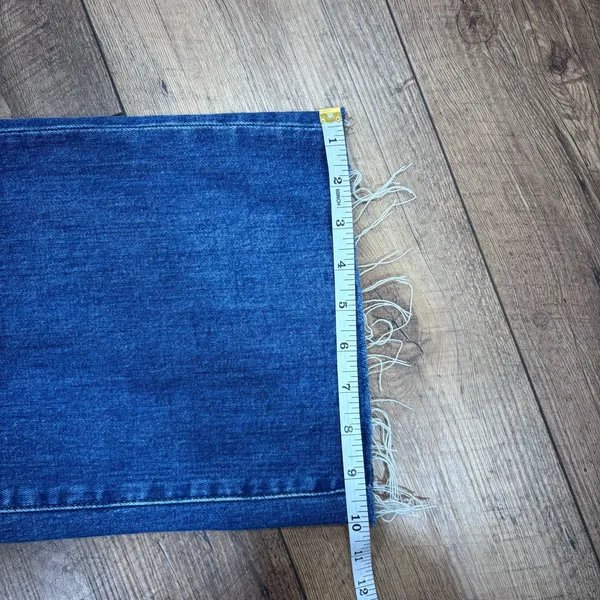 Madewell Wide-Leg Crop Jeans in Marsing Wash: Raw-Hem Edition Womens Sz 26 $128 - Image 11