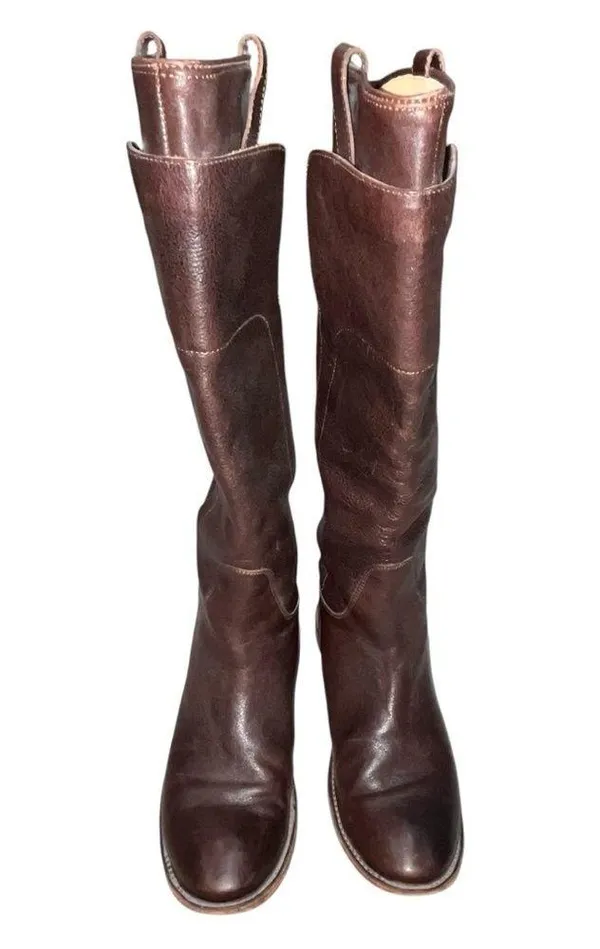 Frye Brown Leather Women’s Paige Tall Boots size 8.5 - Image 3