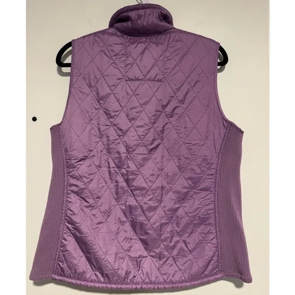 L.L.Bean Women’s Quilted‎ Fleece Lined Vest Purple Lilac Size L Warm Outdoor - Image 2
