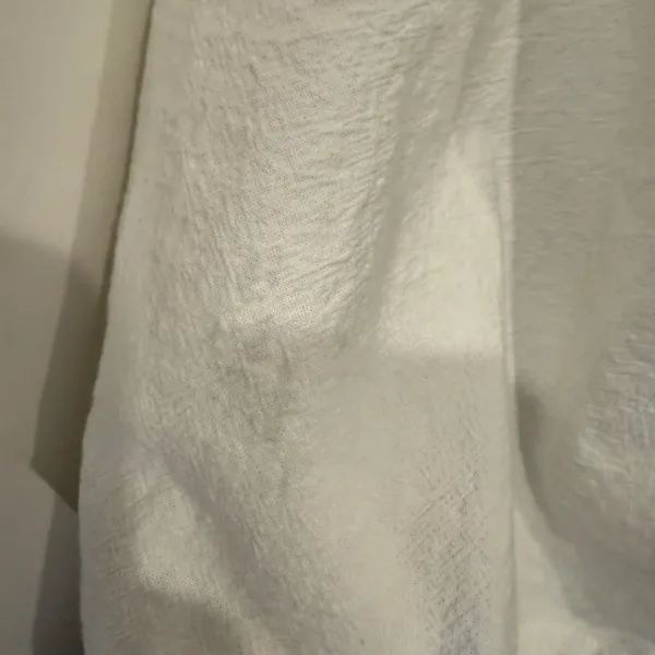 Free People Women’s White Button Up Shirt Dress Size L - Image 5