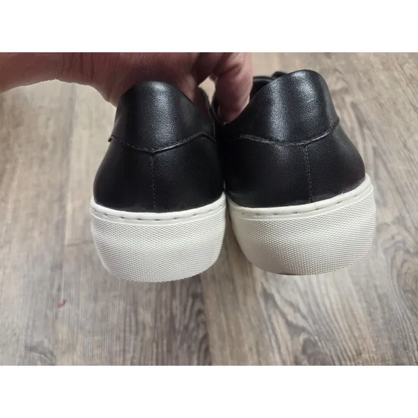 J/Slides Alara Leather Slip-On Platform Sneaker Black Shoes Size 7M - Image 5