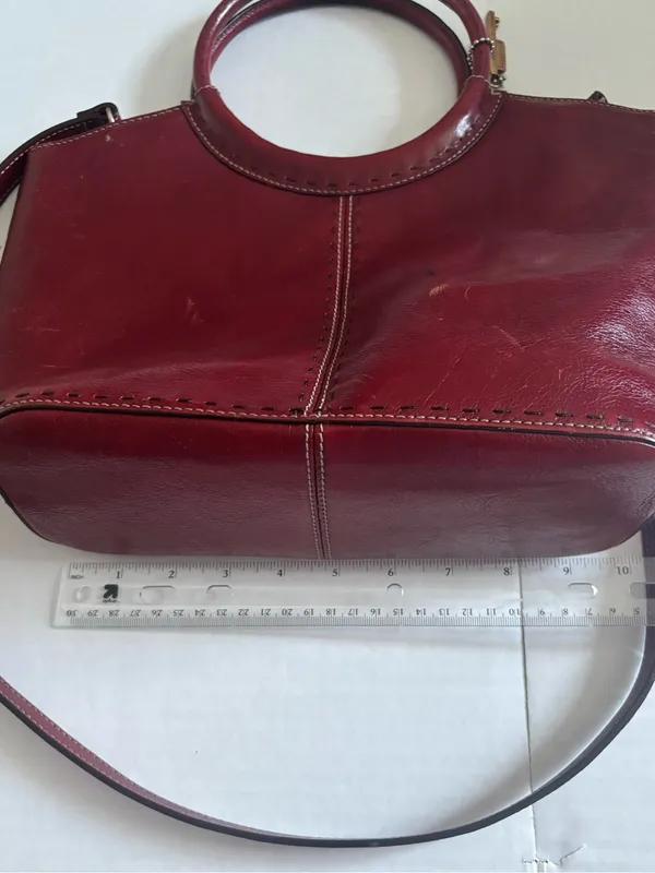 Fossil Top-Handle Leather Bag - Image 14