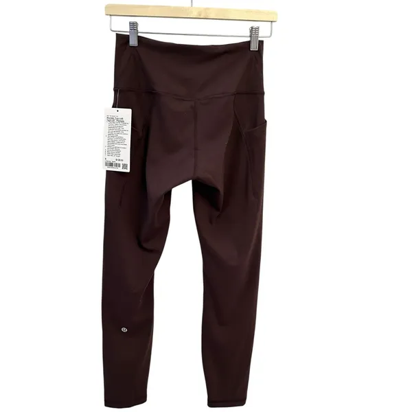 NWT Lululemon Wunder Train High-Rise Tight with Pockets 25" size 8 Espresso - Image 5
