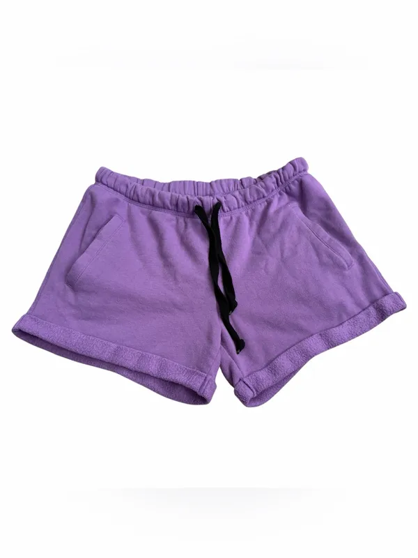 PINK Victoria's Secret Purple Cozy Athletic Shorts - Image 2