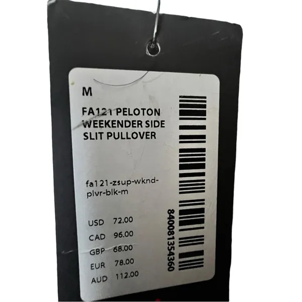 Peloton Women's Crewneck Long Sleeve Weekender Side Split Logo Pullover NWT Sz M - Image 11