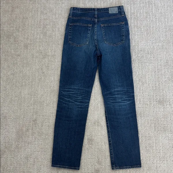 AG Phoebe Vintage High Rise straight leg dark wash ankle crop denim jeans Jean - Image 8