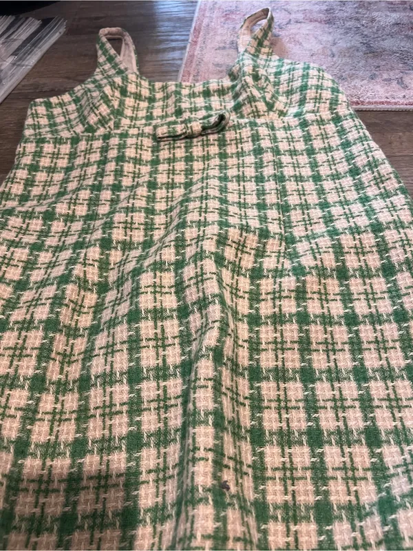 Urban outfitters Green and Cream Plaid Sleeveless Dress - Image 9