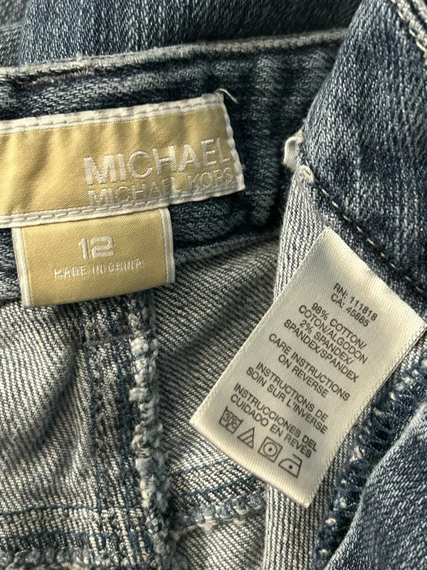 Michael Kors Classic Women's Mid-Rise Bootcut Jeans in Medium Blue SZ 12 - Image 11
