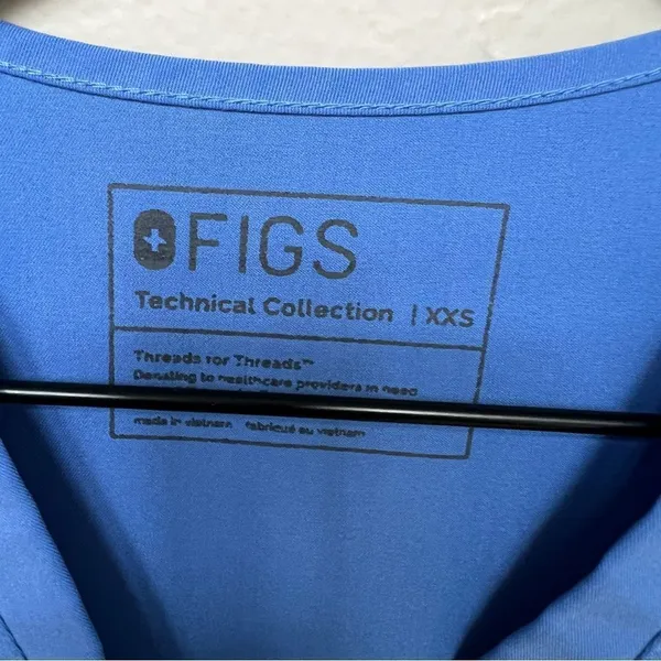 Figs Set Casma 3 Pocket Shirt and Zamora Jogger Pants Scrub Size XXS Petite Ceil - Image 9