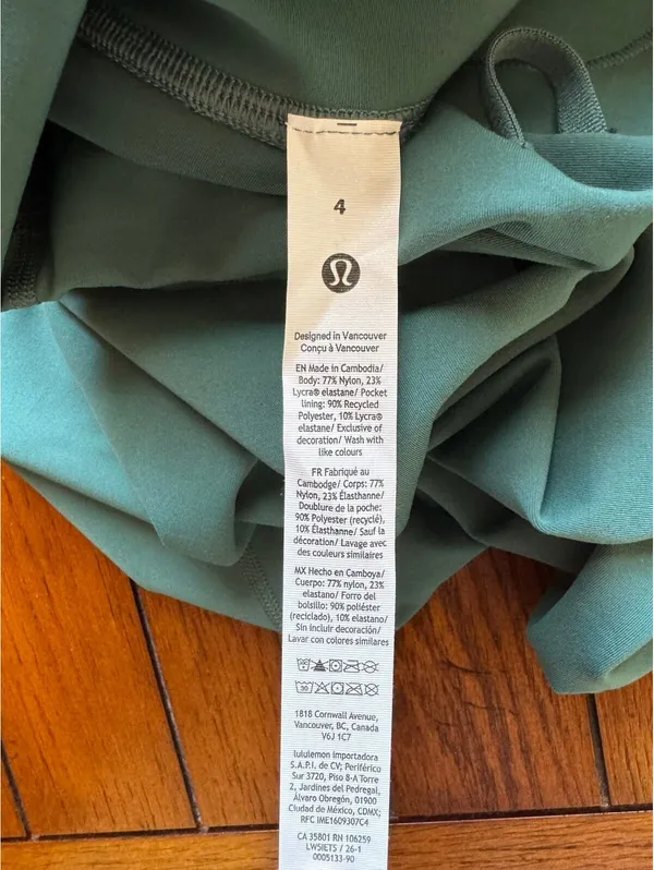 Lululemon Wunder Train High Rise 25” Deep Marina Size 4 NWT - Image 6