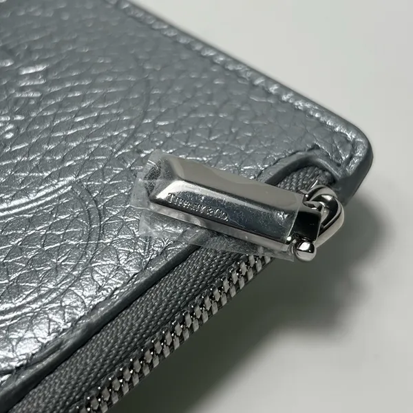 Tiffany & Co. Return to Tiffany Silver Pebbled Zippy Zip Wallet Card Case - Image 14