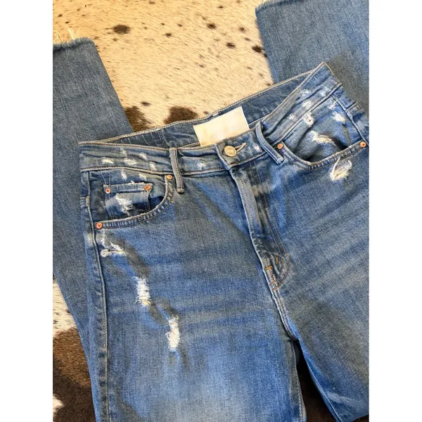 MOTHER The Insider Crop Step Fray FRAY Holy Melancholy Size 27‎ - Image 3