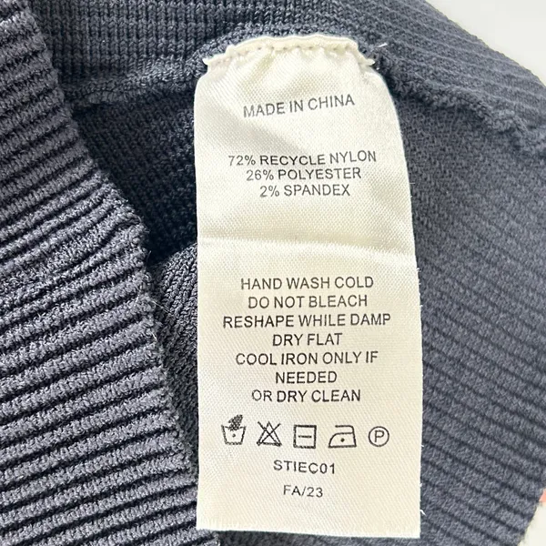 Quince Sweater Tank Women’s Cropped Ribbed Knit Square Neck Stretch Gray Medium‎ - Image 5