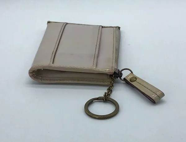 Coach patent shiny leather gray/purple wallet - Image 5