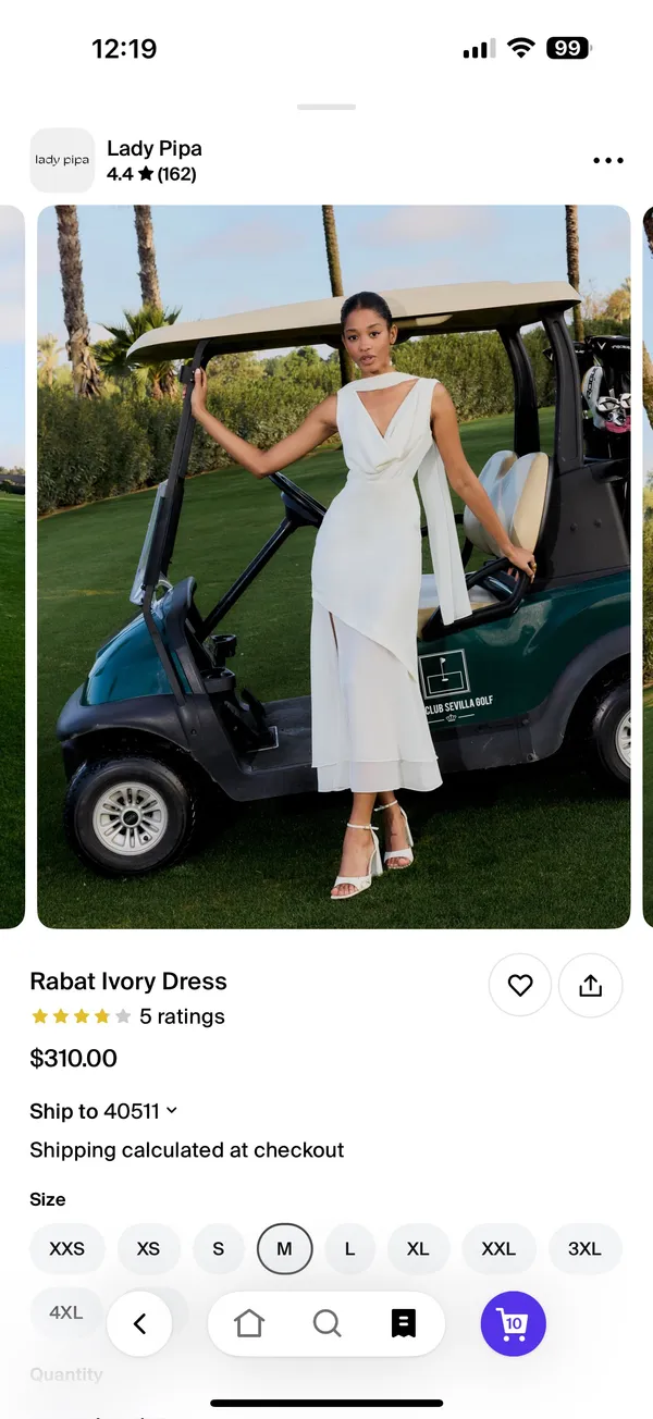 Rabat Ivory Dress - Image 2