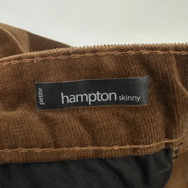 EDYSON Corduroy Pants Women’s 30P Petite Brown HAMPTON Skinny Fine Wale Classic - Image 9